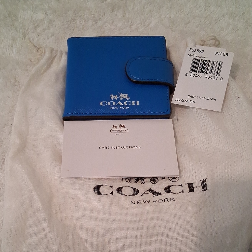 Coach Darcy  Double Sided Mirror With Dustbag. NWT